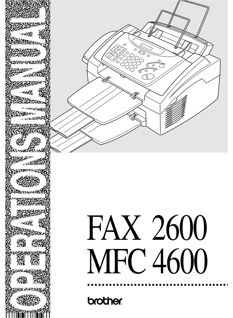 Brother FAX 2600 User manual