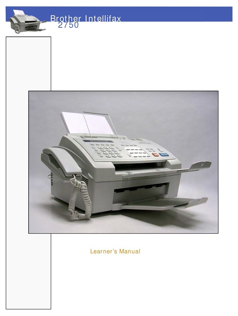 Brother FAX 2750 User manual