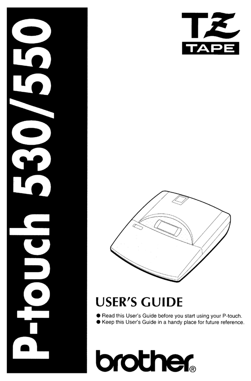 Brother P-touch 530 user guide