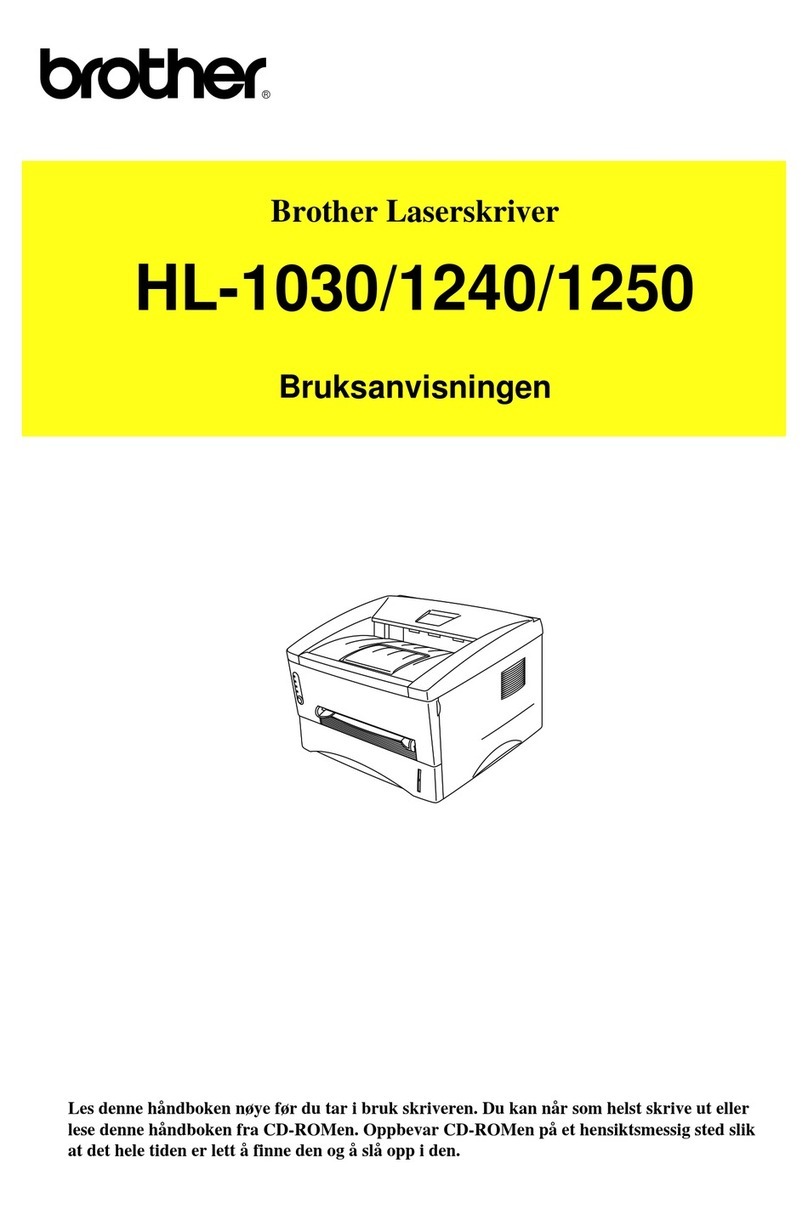 Brother HL-1030 User manual