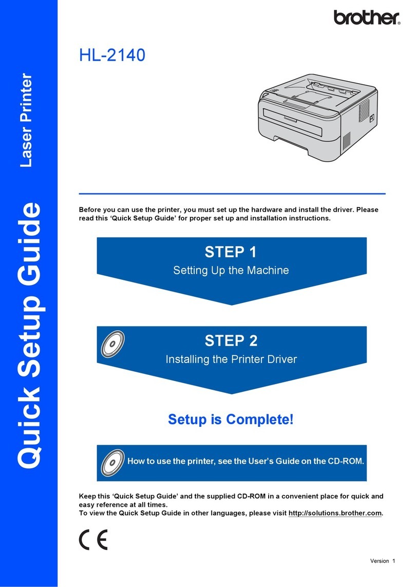 Brother LASER PRINTER HL-2140 User manual