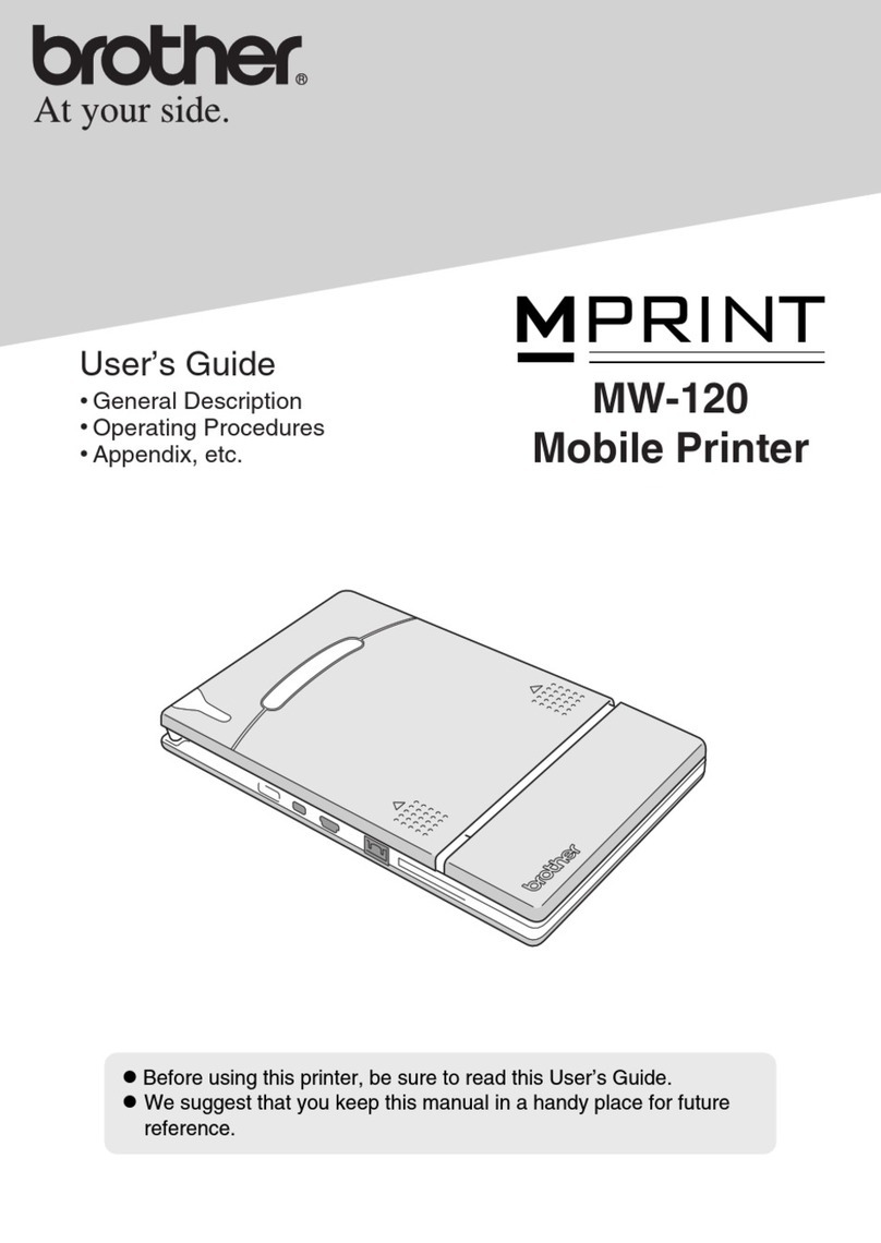 Brother m-PRINT MW-120 User manual