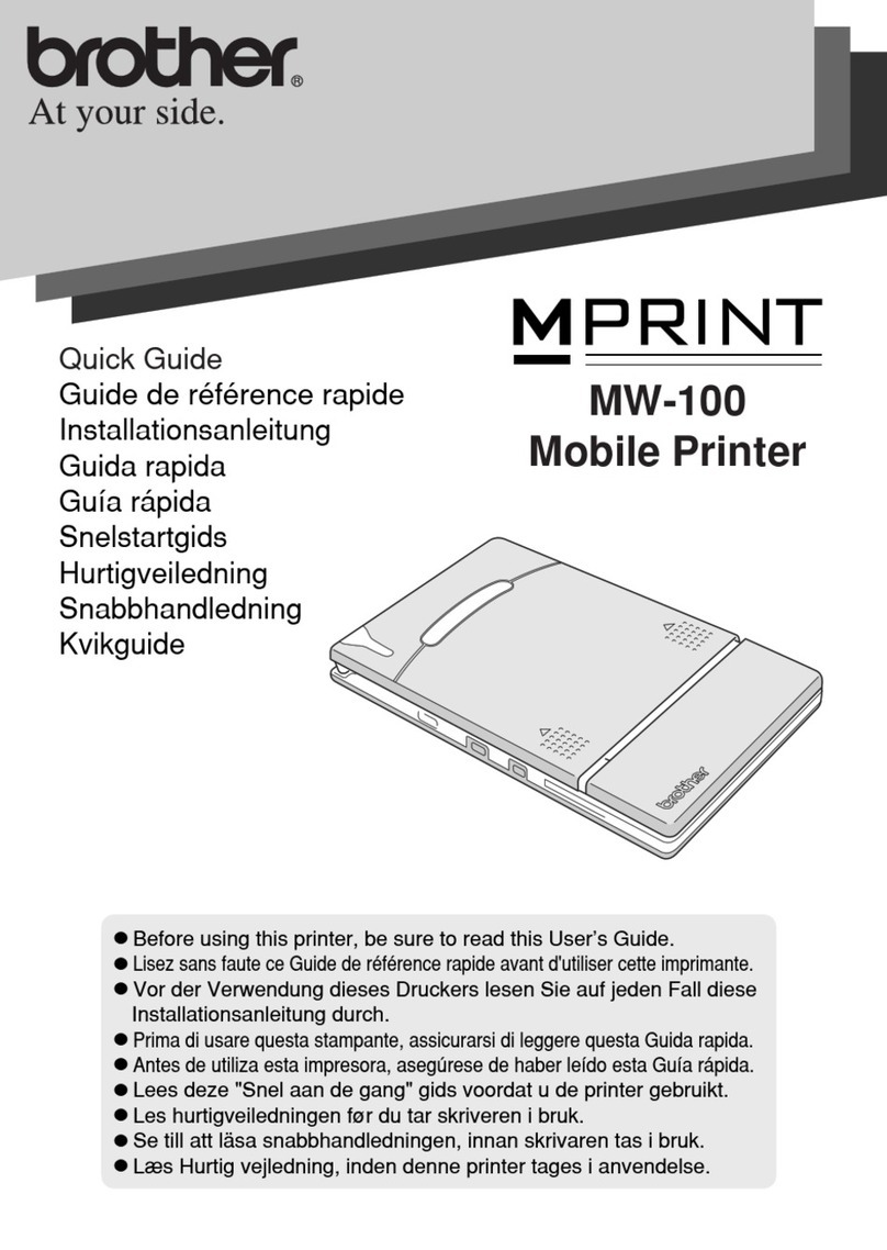 Brother m-PRINT MW-100 User manual