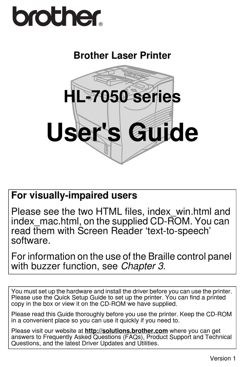 Brother HL-7050 Series User manual