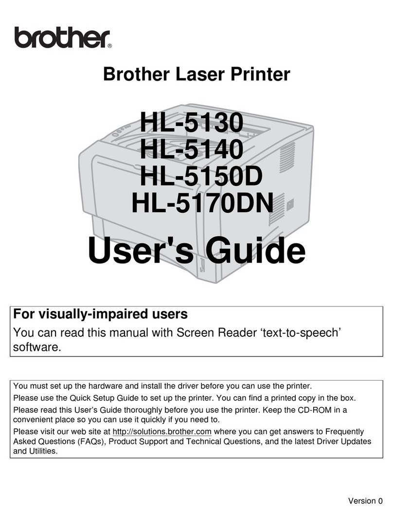 Brother HL-5130 User manual