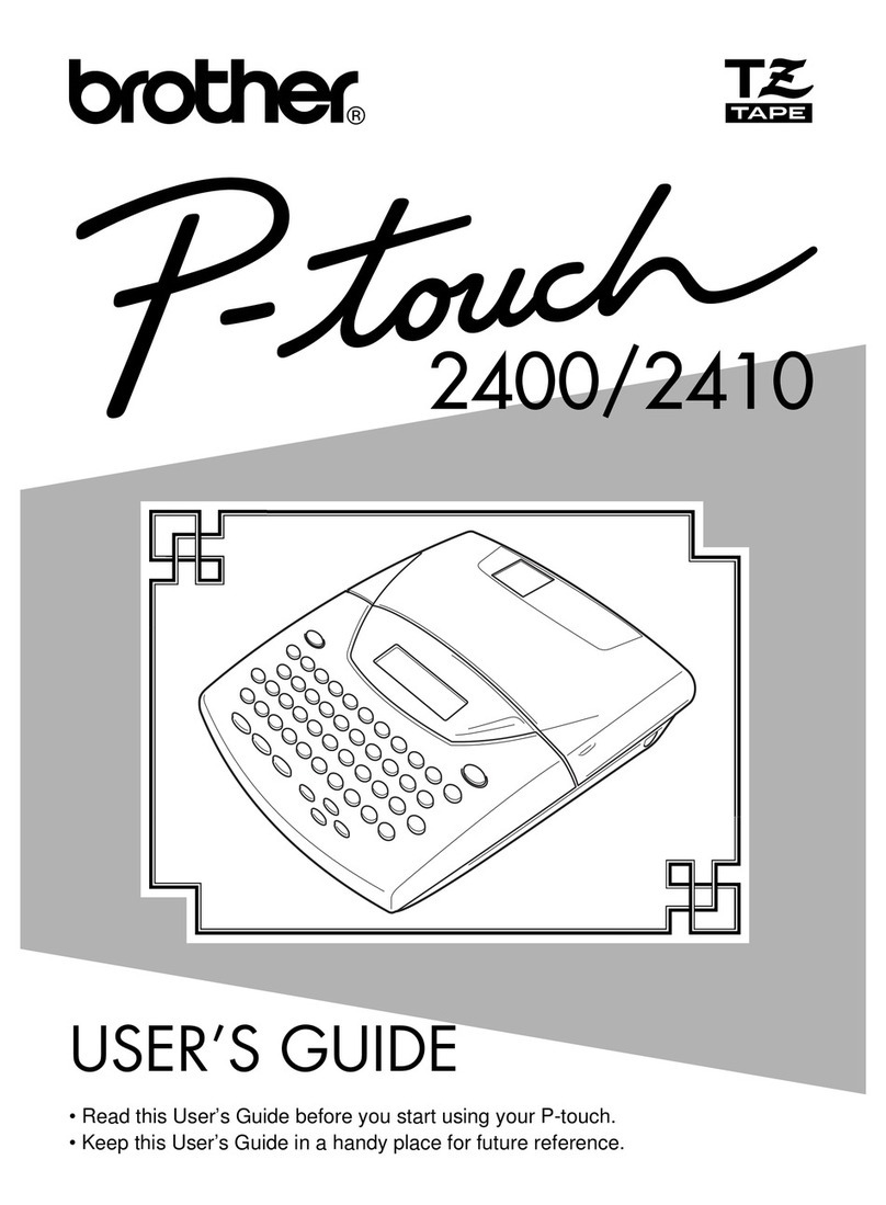 Brother P-Touch 2400 User manual