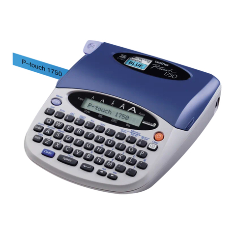 Brother P-touch 1750 user guide