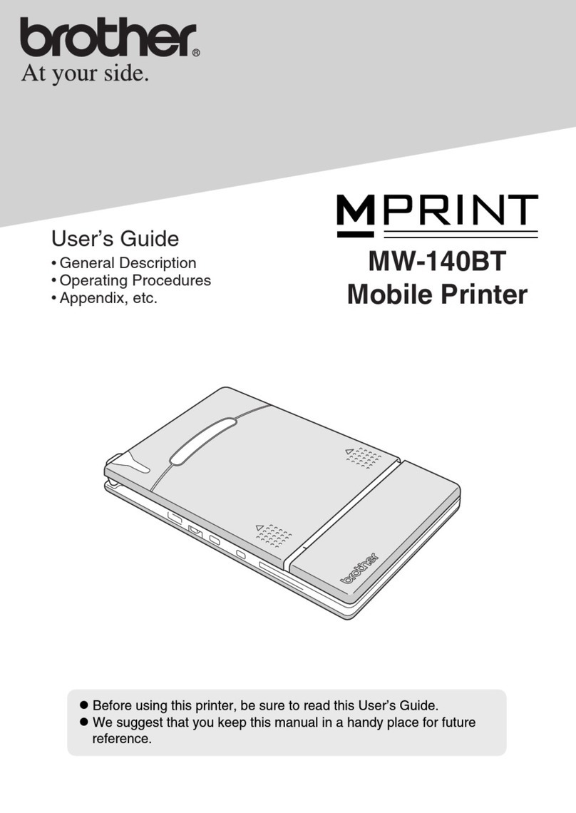 Brother MPrint MW-140BT User manual