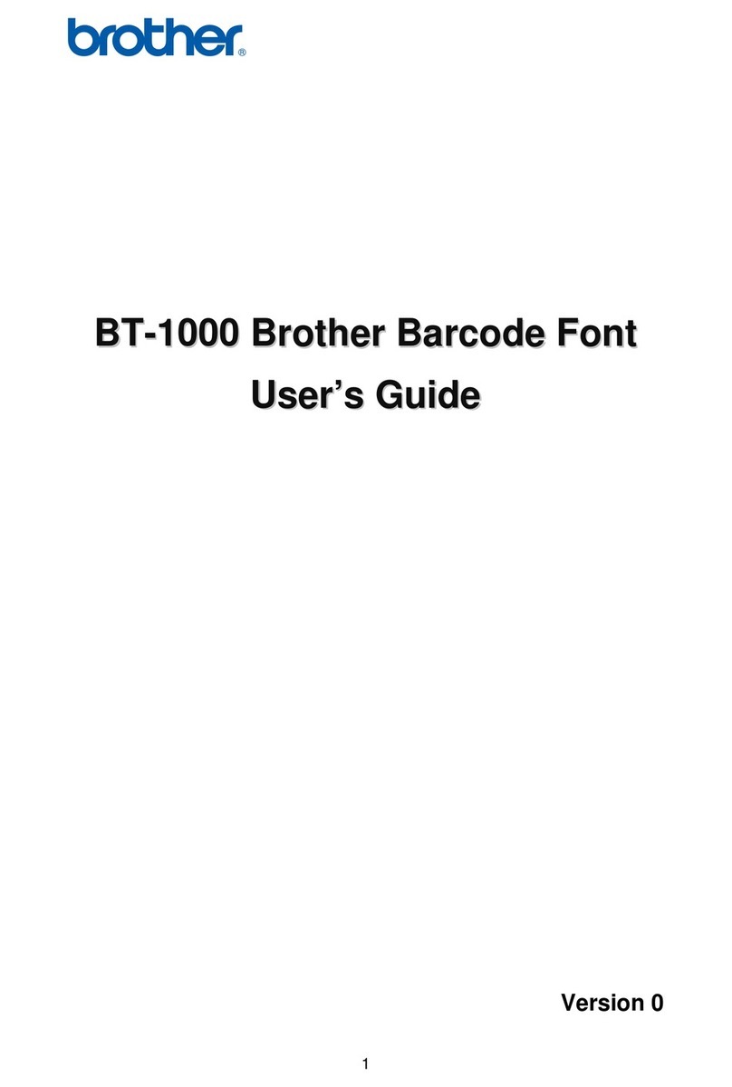 Brother BT-1000 User manual