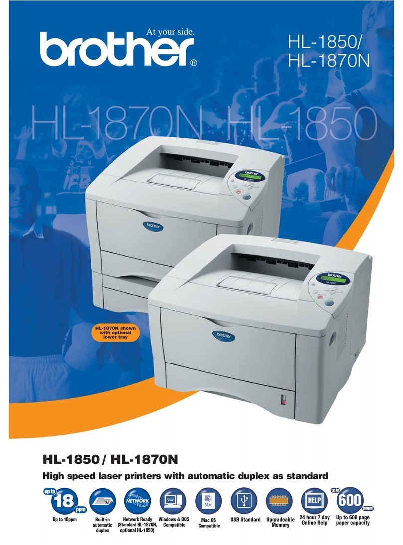 Brother HL-1850 User manual Brother HL-1850 User manual