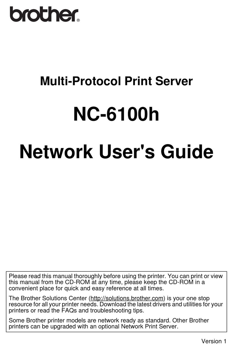 Brother NC-6100h Installation instructions