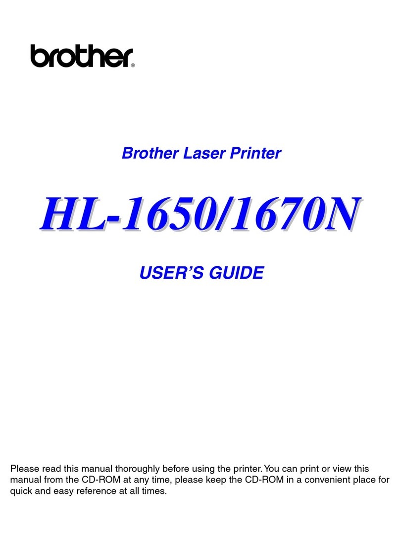 Brother HL-1650/1670N User manual