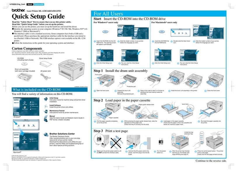 Brother HL-1230 User manual