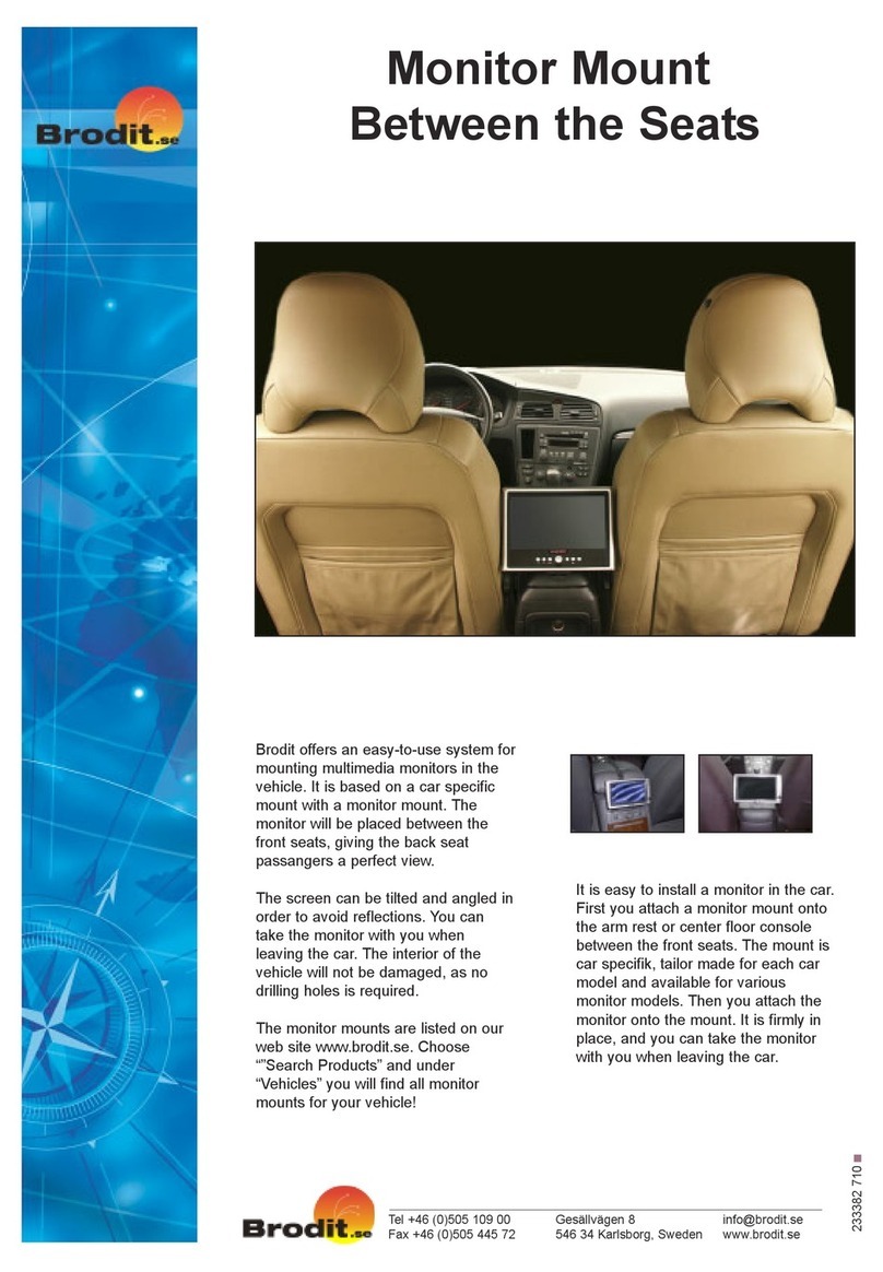 Brodit Monitor Mount User manual