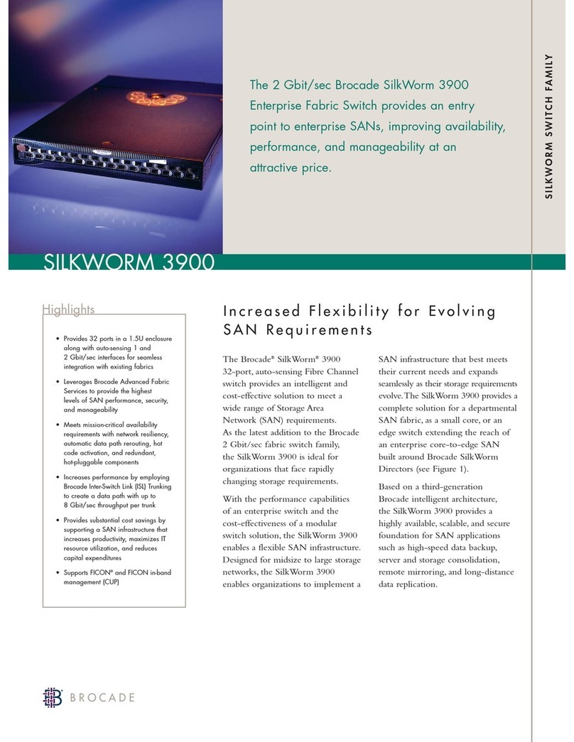 Brocade Communications Systems SilkWorm 3900 Specification sheet Brocade Communications Systems SilkWorm 3900 Specification sheet