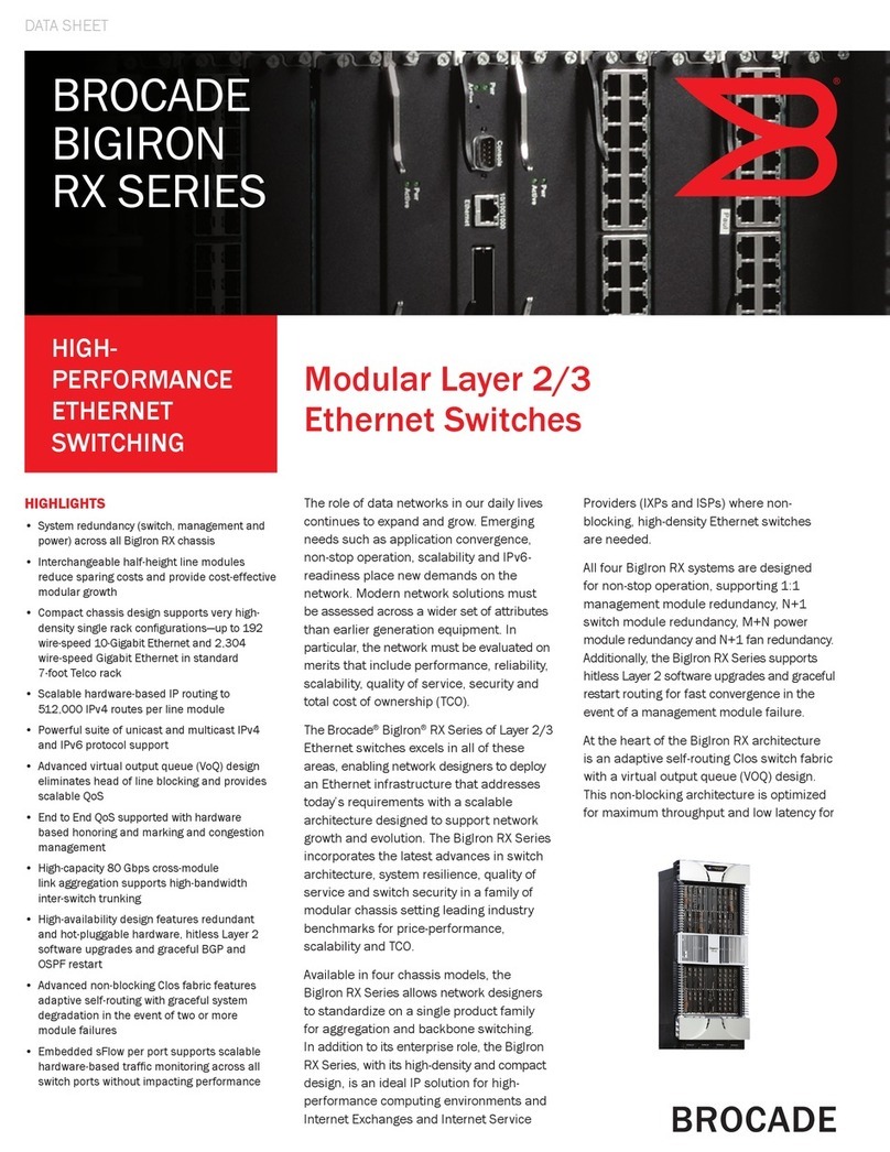 Brocade Communications Systems Bigiron RX Series Specification sheet
