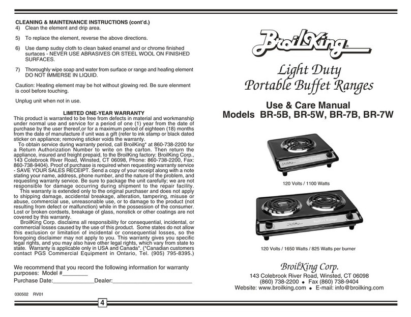 Broil King BR-5B User manual
