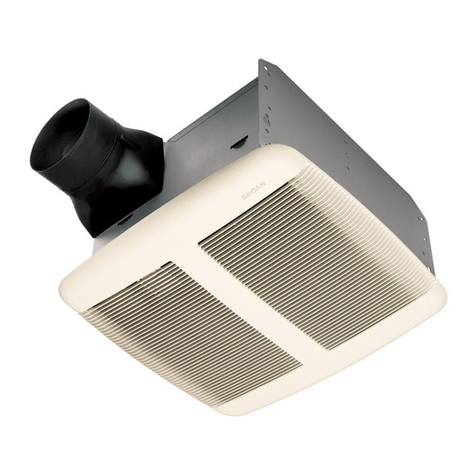Broan QTR080L, QTRE080FTL, QTR110L, QTRE110FTL User manual
