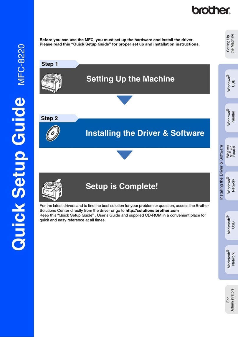 Brother MFC 8220 User manual