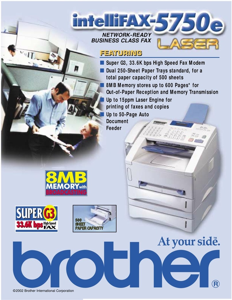 Brother IntelliFAX 5750e User manual