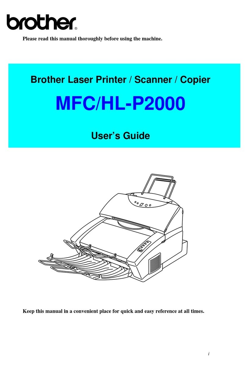 Brother HL-P2000 User manual