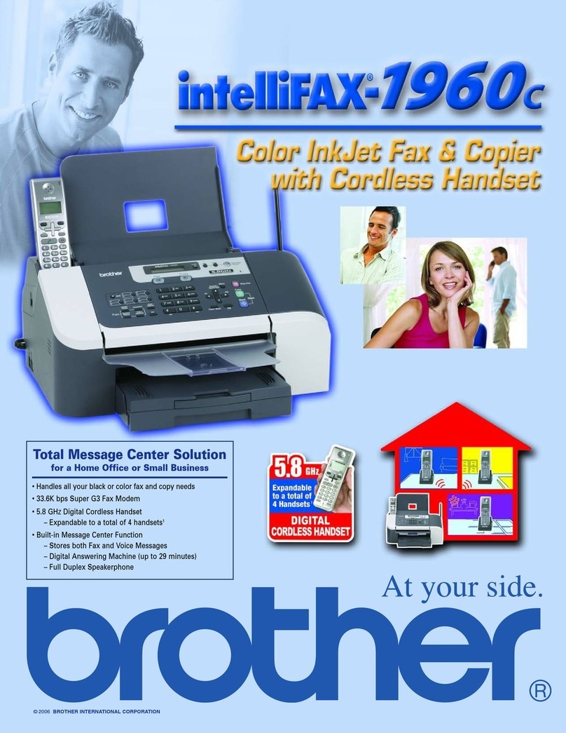 Brother 1960C - IntelliFAX Color Inkjet User manual