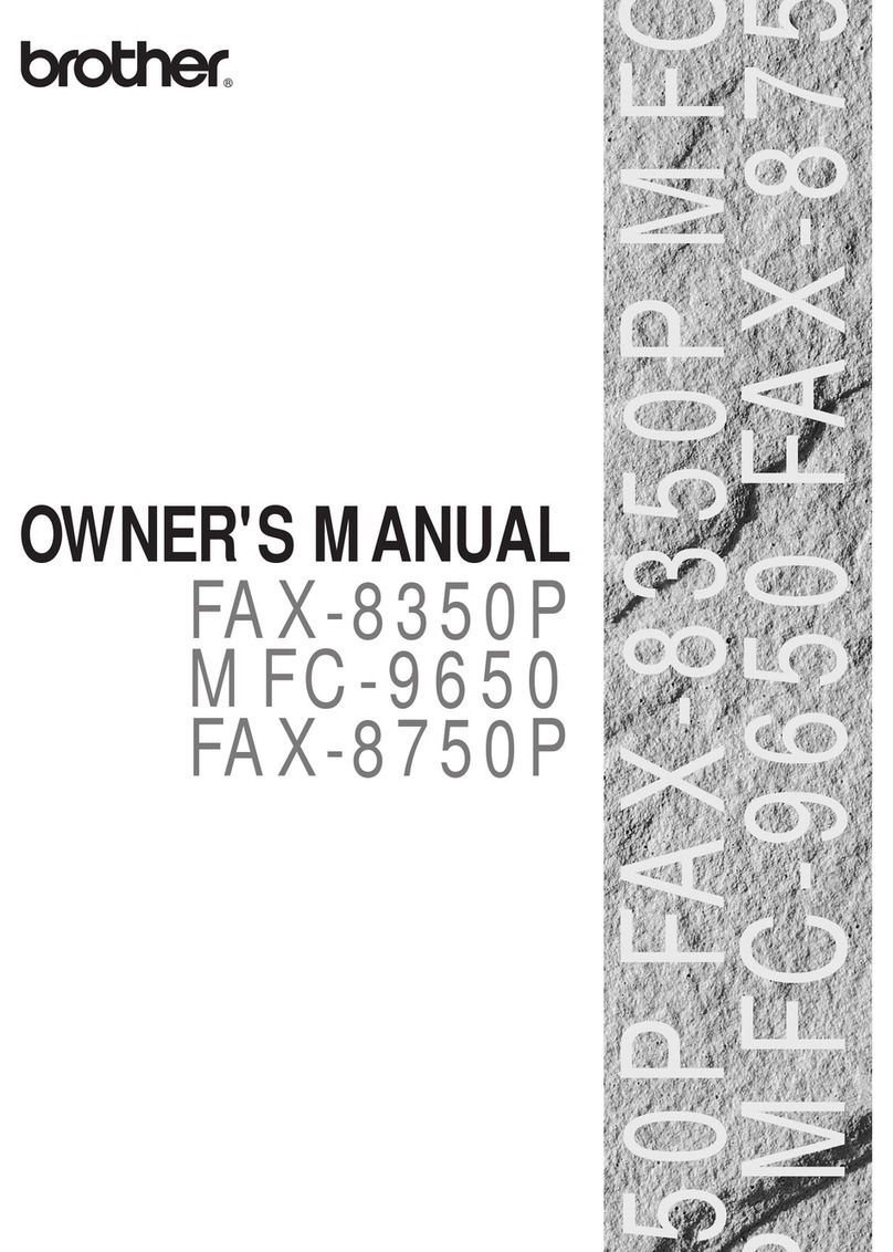 Brother FAX-8350P User manual