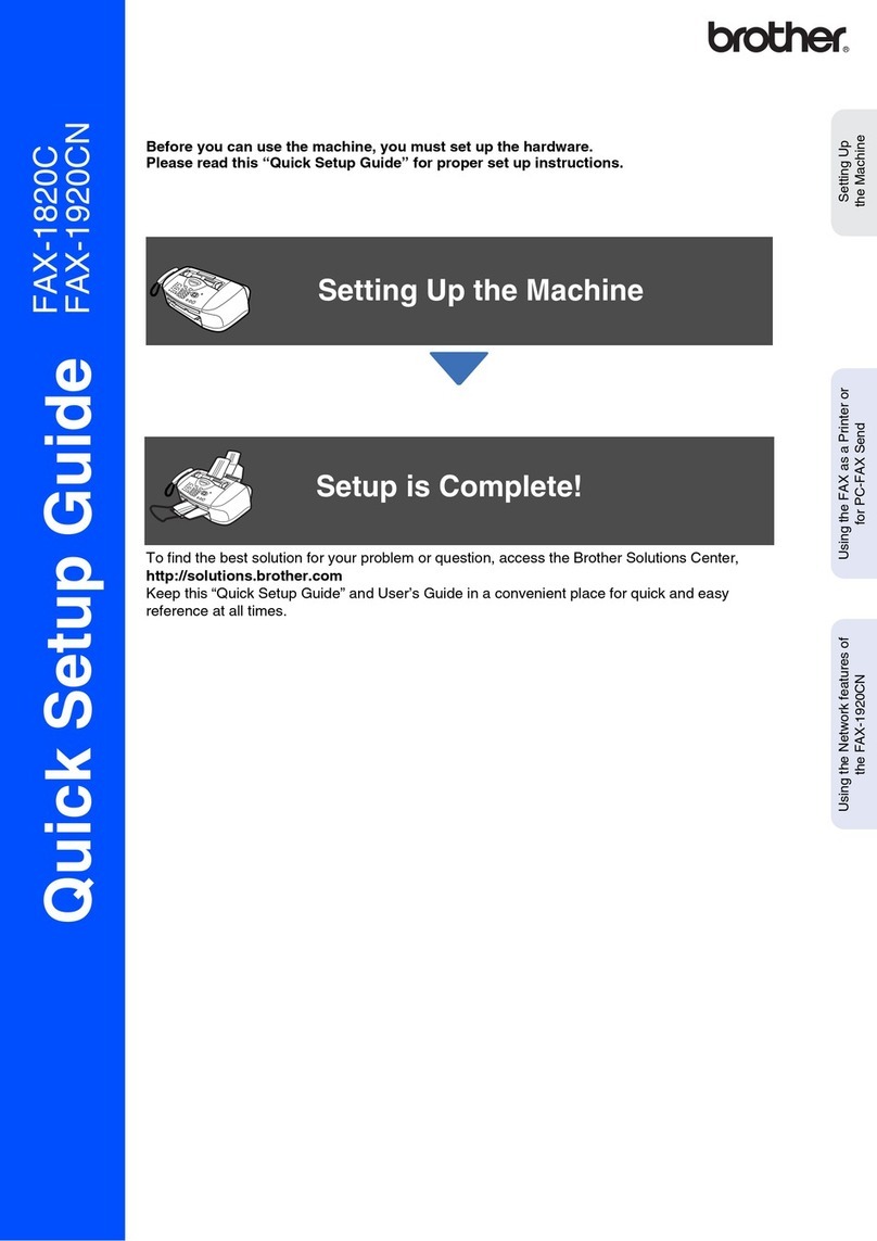Brother FAX-1820C User manual