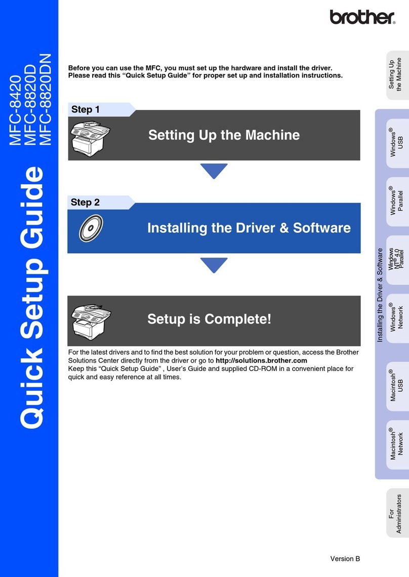Brother MFC-8820DN User manual