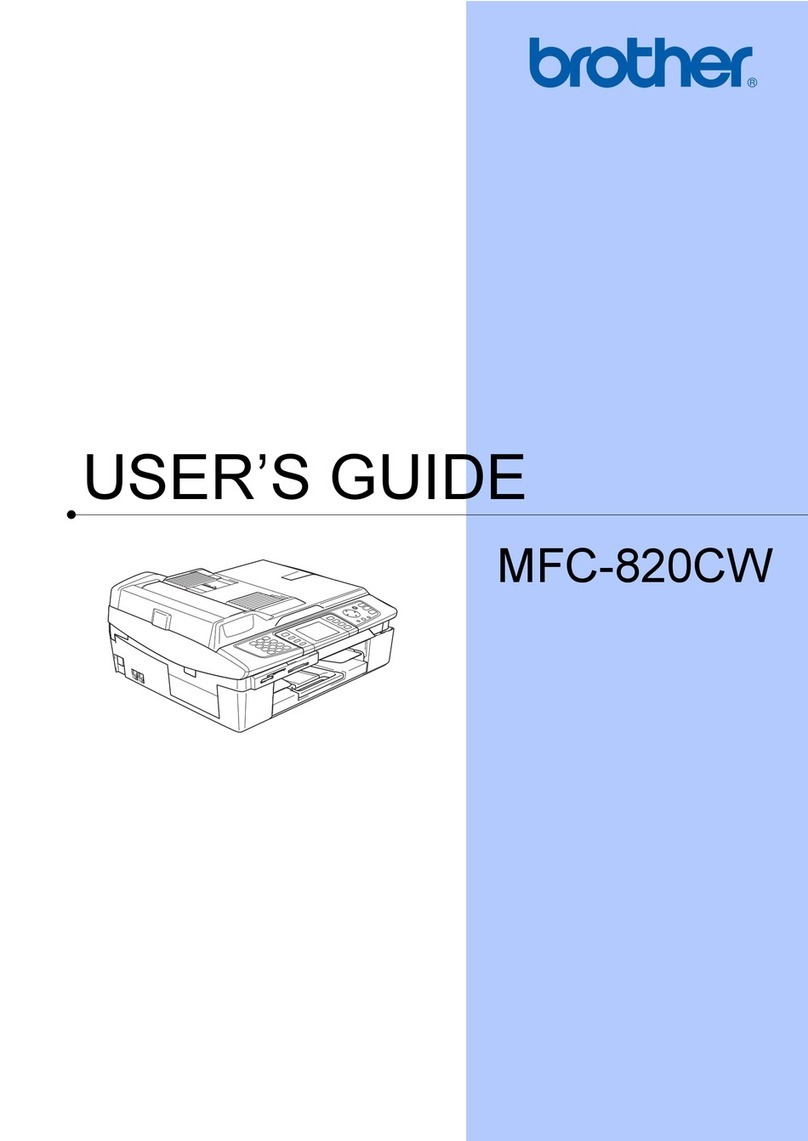 Brother MFC-820CW User manual