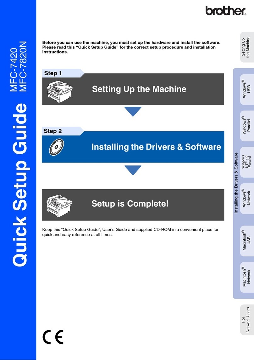 Brother MFC-7420 User manual