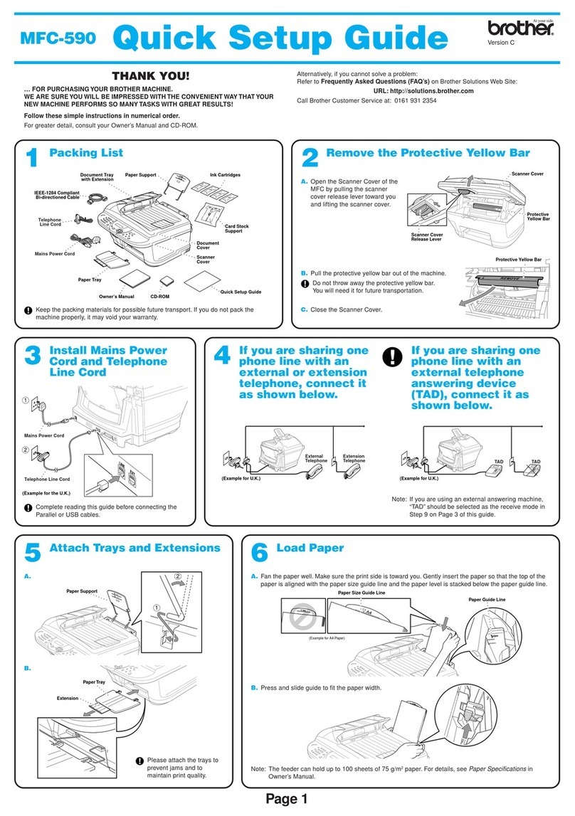 Brother MFC-590 User manual