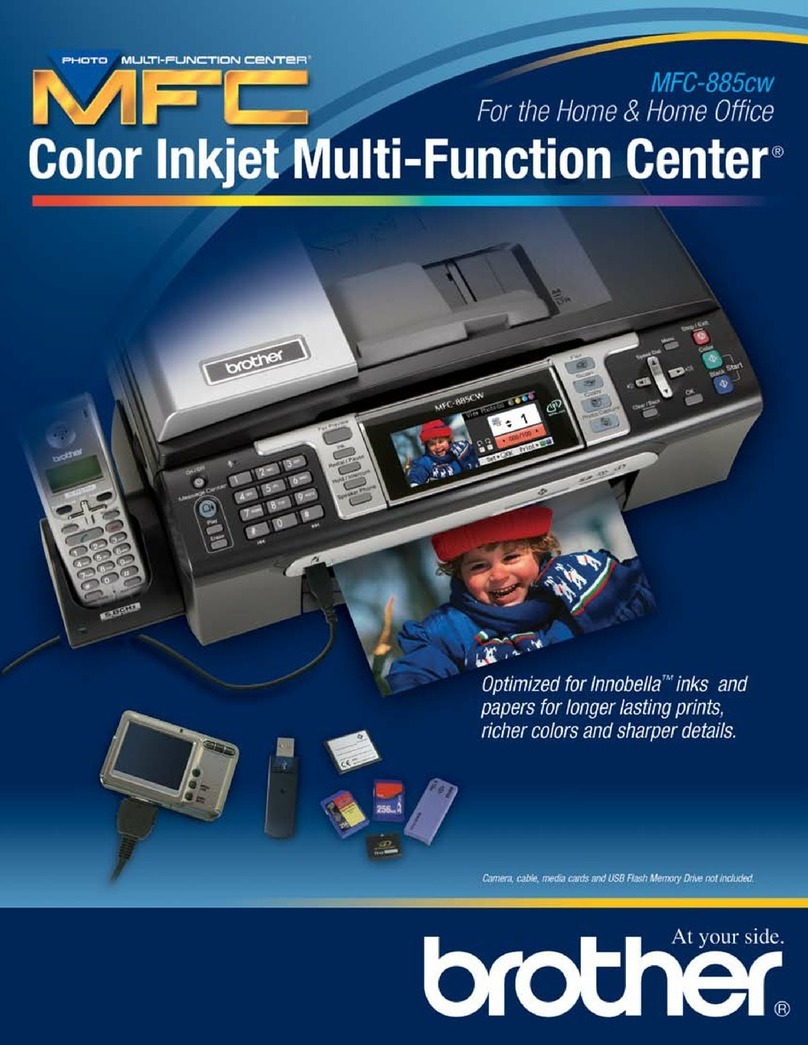 Brother MFC-885CW User manual Brother MFC-885CW User manual