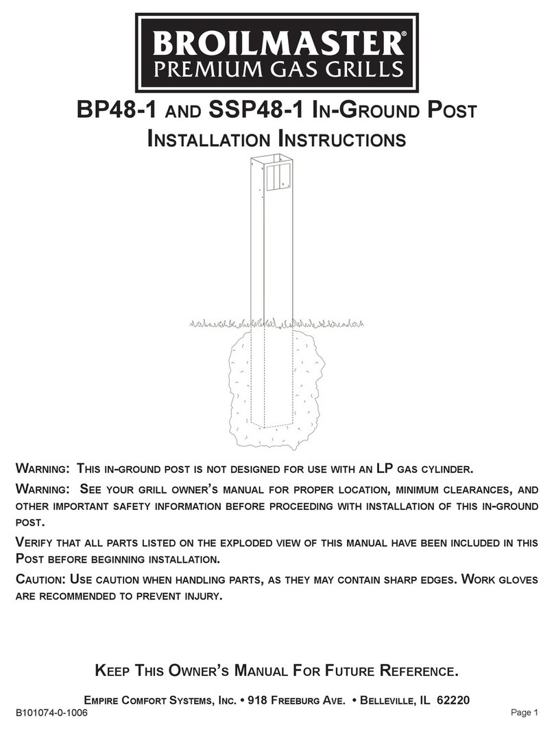 Broil King BP48-1 installation instructions