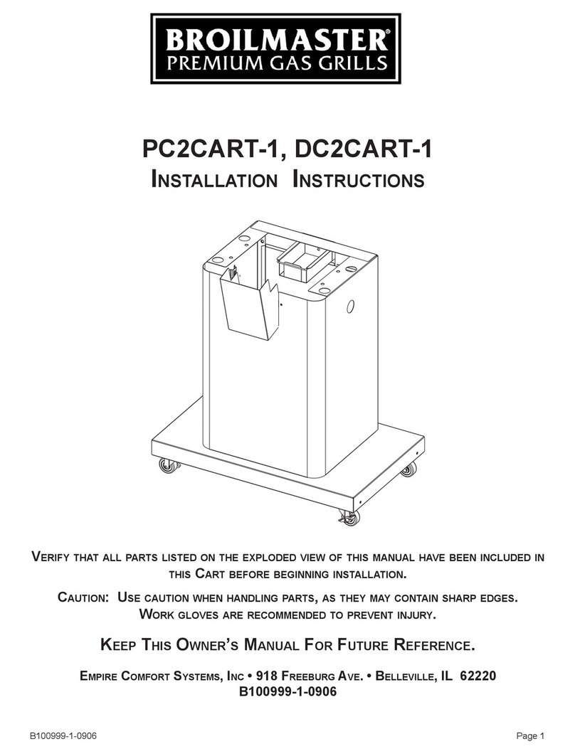 Broil King DC2CART-1 installation instructions