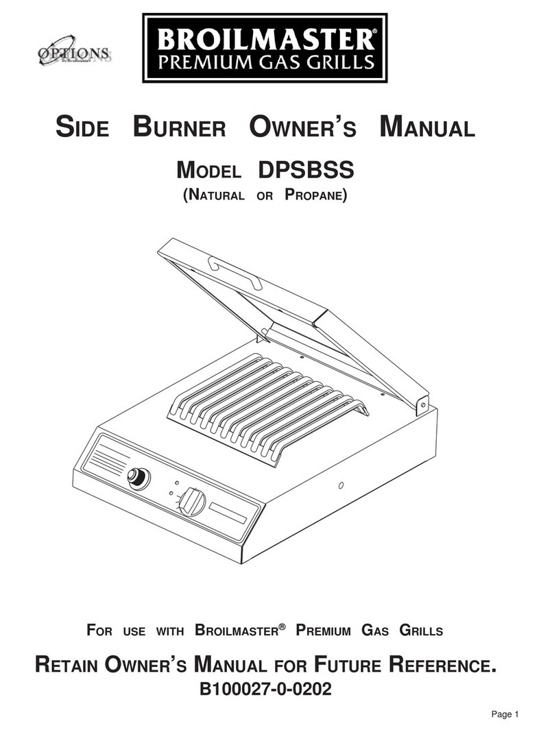Broil King DPSBSS owner's manual