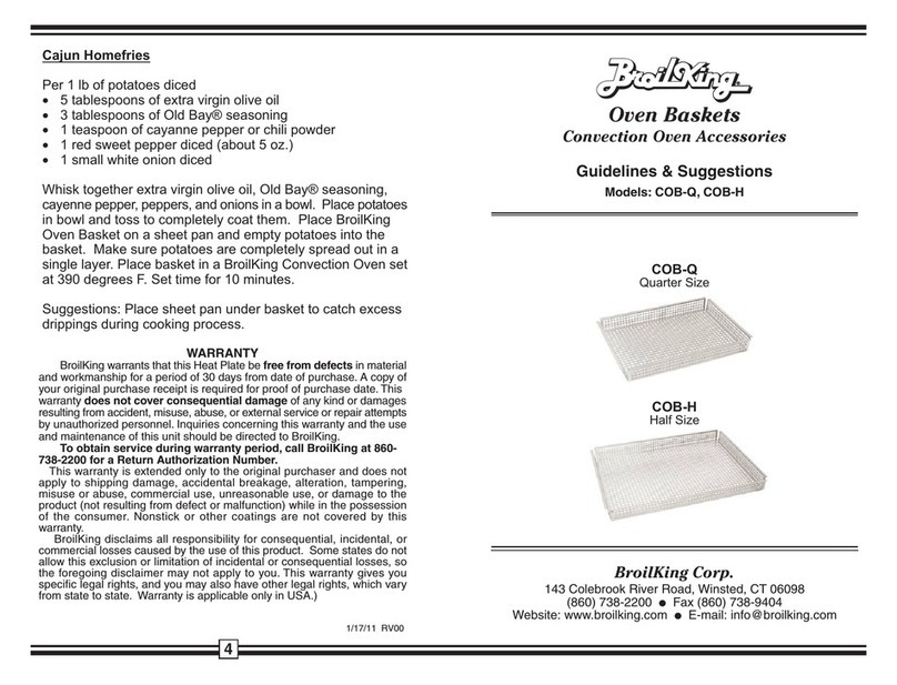 Broil King COB-H Instruction Manual