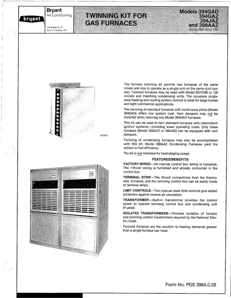 Bryant 394GAD User manual