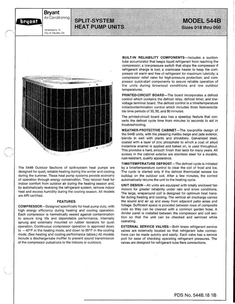 Bryant 544B User manual