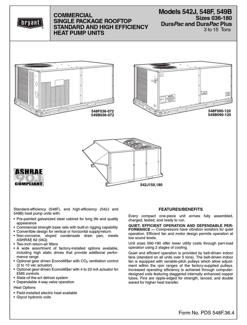 Bryant 542J Series User manual
