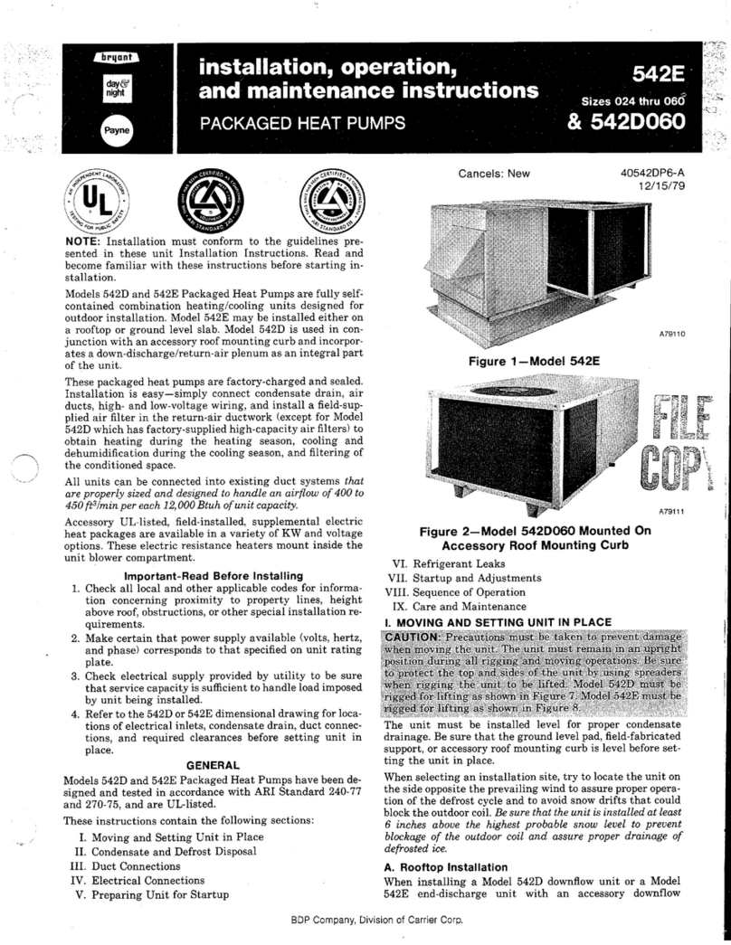 Bryant 542D060 Manual