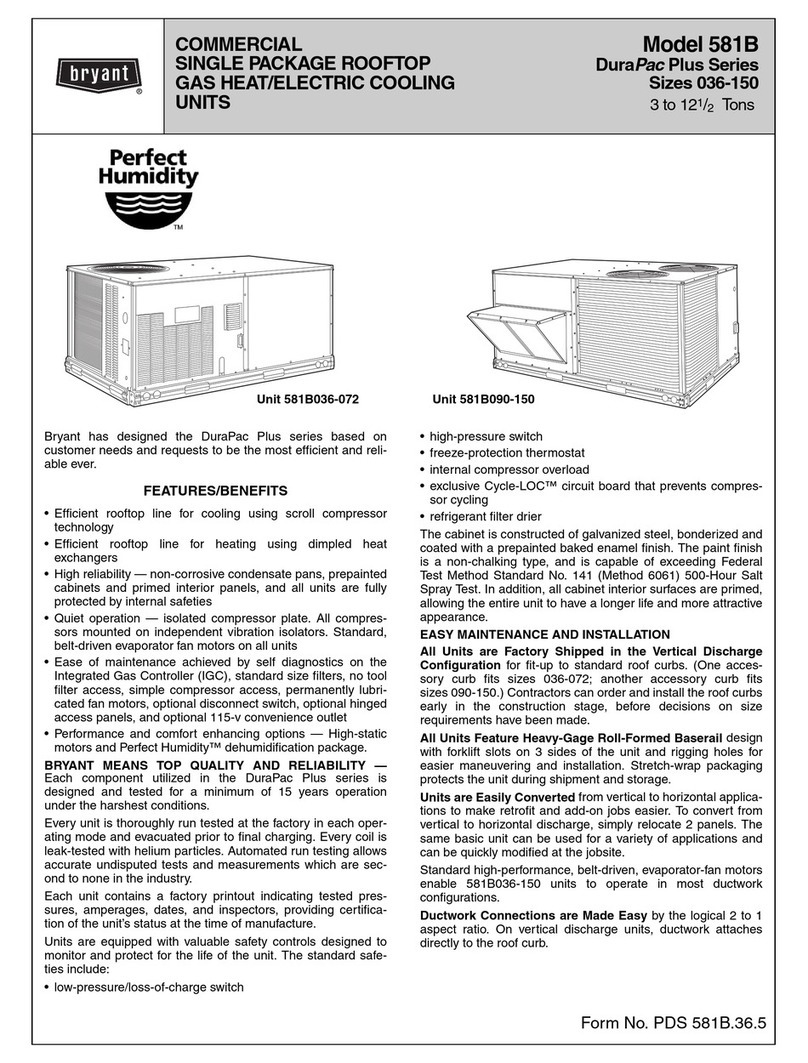 Bryant 581B User manual