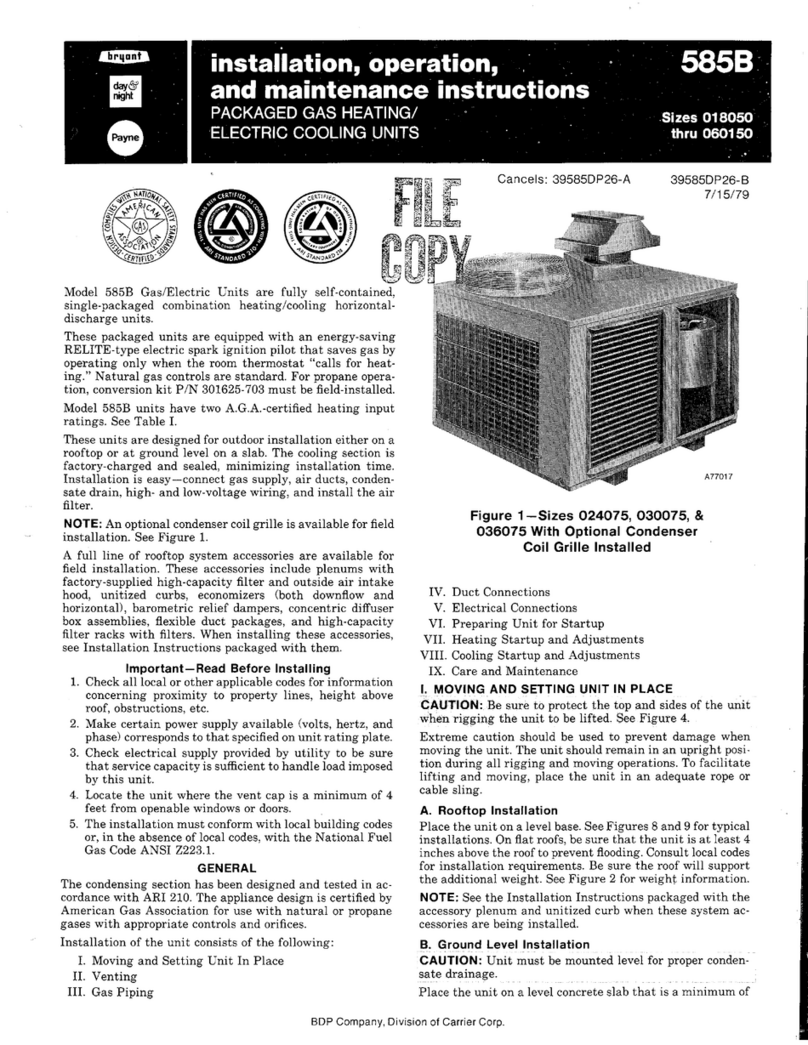 Bryant 585B Manual
