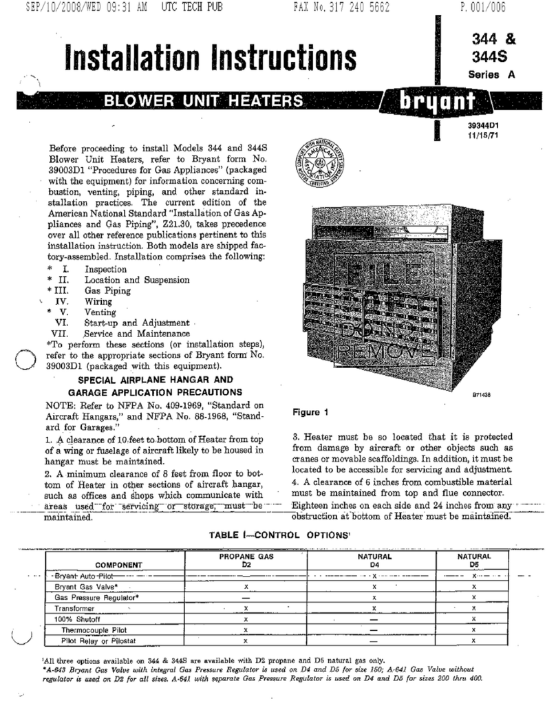 Bryant 344 User manual