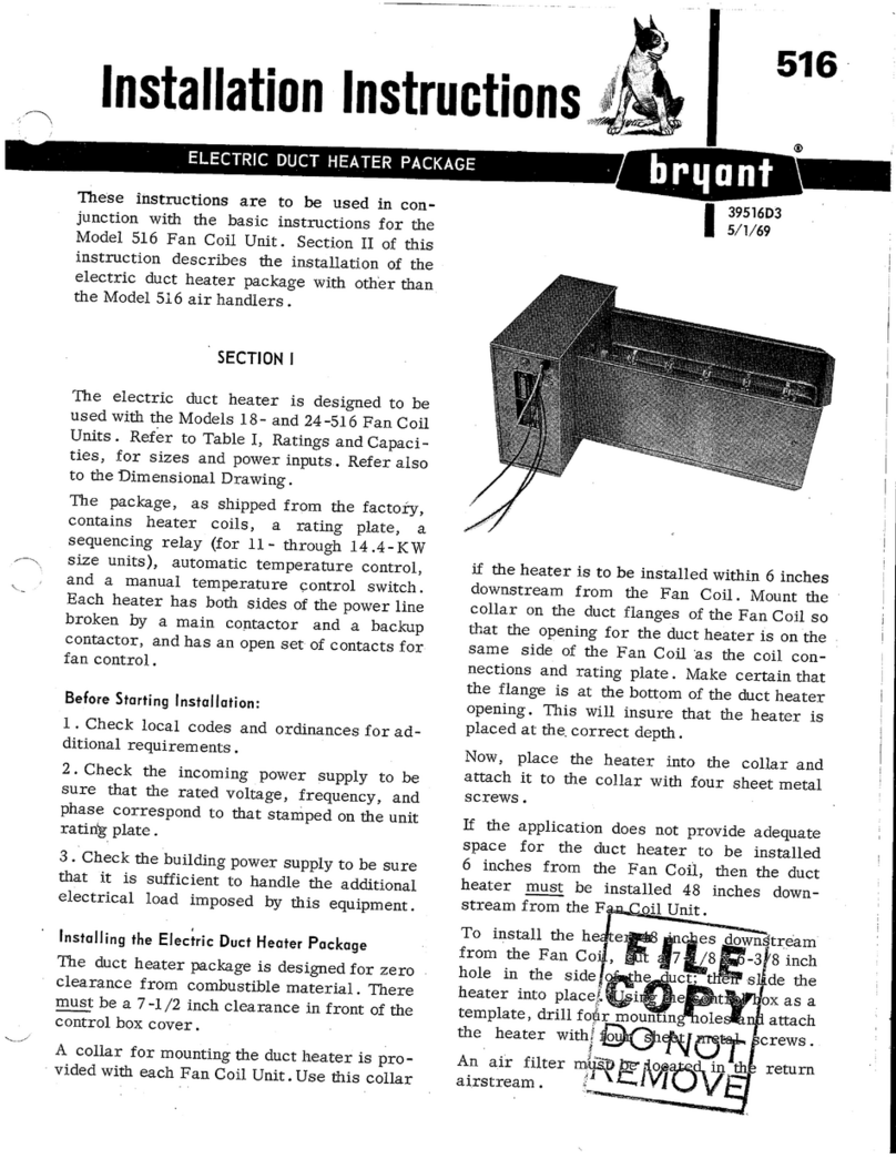 Bryant 516 User manual