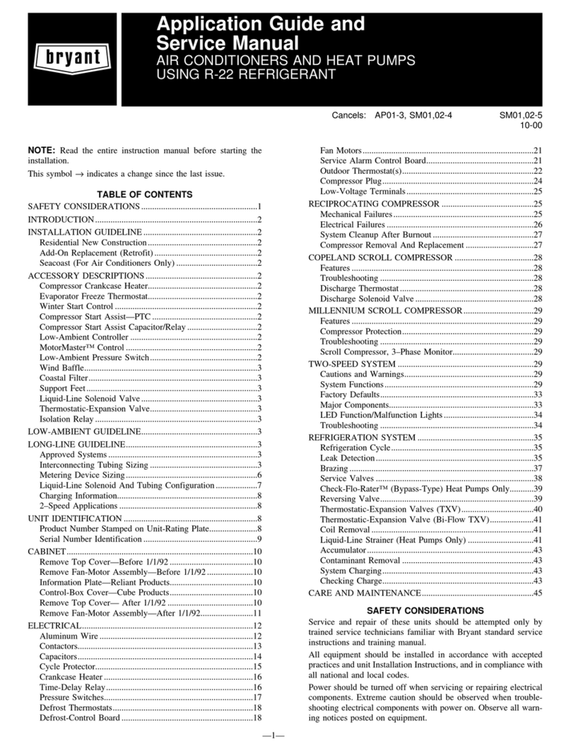 Bryant R-22 User guide
