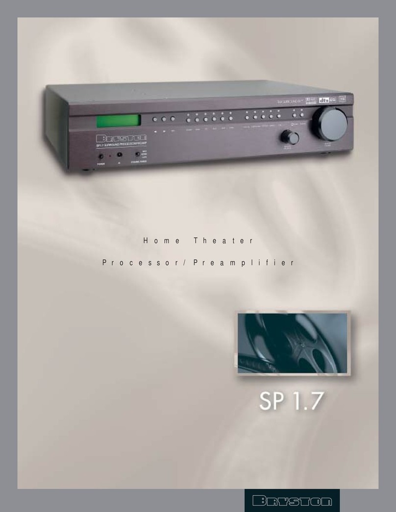 Bryston SP1.7 Series User manual