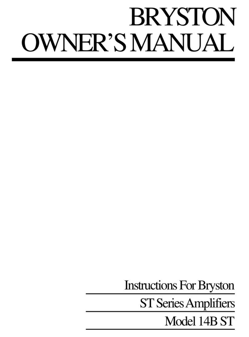 Bryston l14B ST owner's manual