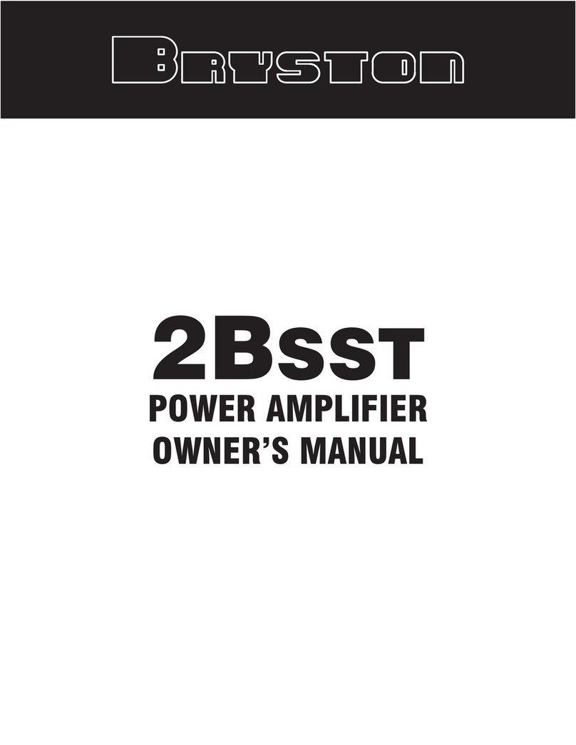 Bryston 2B SST C owner's manual