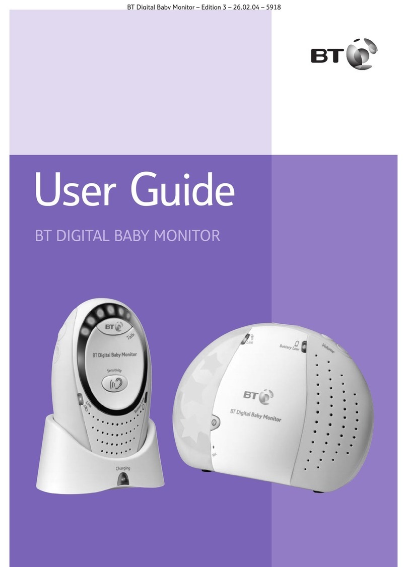 BT Digital Baby Monitor user guide